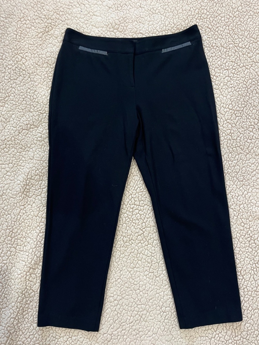 Talbots Signature Women's Cropped Pants Black Size 8P Great Pre-Owned Condition